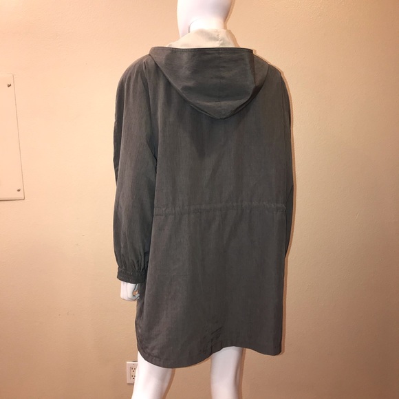 American Bazaar Hooded Trench Coat Rain Jacket - Picture 4 of 11